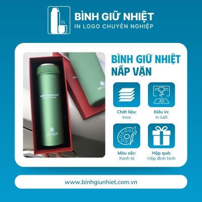 Bình giữ nhiệt quà tặng in logo thương hiệu Elmich dung tích 500ml BGN-23
