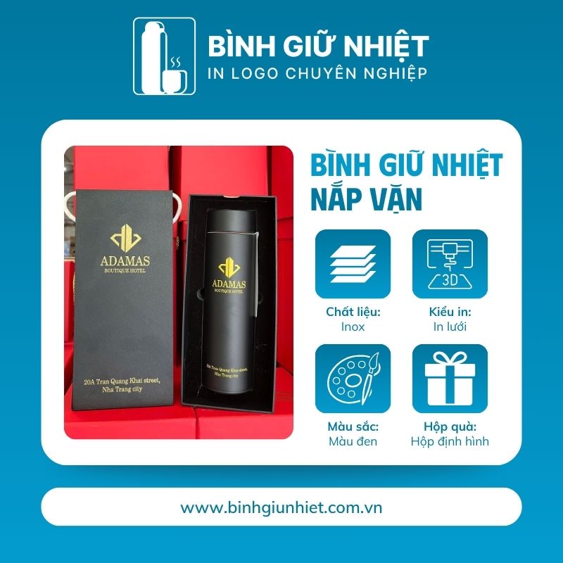 Bình giữ nhiệt quà tặng in logo thương hiệu Rạng Đông dung tích 500ml BGN-22
