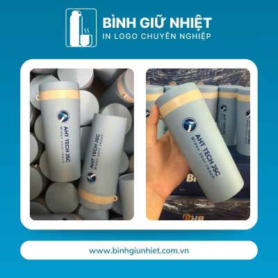 Bình nước nhựa quà tặng in logo nắp vặn dung tích 400ml BNN-01