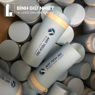 Bình nước nhựa quà tặng in logo nắp vặn dung tích 400ml BNN-01
