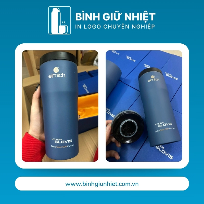 Ly giữ nhiệt quà tặng in logo thương hiệu Elmich dung tích 480ml LGN-13