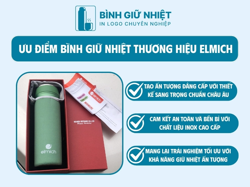 3 ưu điểm của bình giữ nhiệt quà tặng thương hiệu Elmich