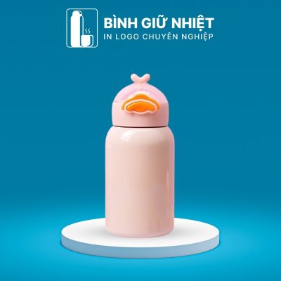 Bình giữ nhiệt quà tặng in logo hình con vịt dung tích 350ml BGN-52