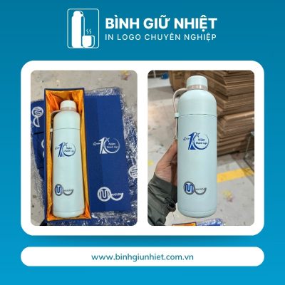 Bình giữ nhiệt quà tặng in logo Lock&Lock có dây xách dung tích 490ml BGN-37