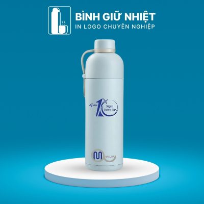 Bình giữ nhiệt quà tặng in logo Lock&Lock có dây xách dung tích 490ml BGN-37