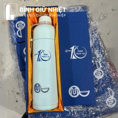 Bình giữ nhiệt quà tặng in logo Lock&Lock có dây xách dung tích 490ml BGN-37