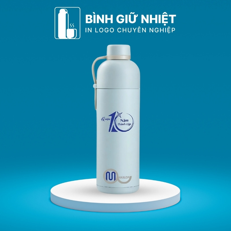Bình giữ nhiệt quà tặng in logo Lock&Lock có dây xách dung tích 490ml BGN-37