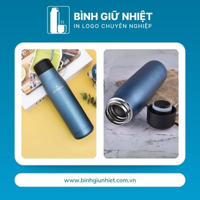 Bình giữ nhiệt quà tặng in logo thương hiệu La Fonte có dây xách dung tích 500ml BGN-50