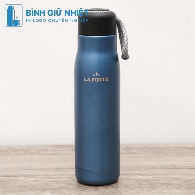 Bình giữ nhiệt quà tặng in logo thương hiệu La Fonte có dây xách dung tích 500ml BGN-50