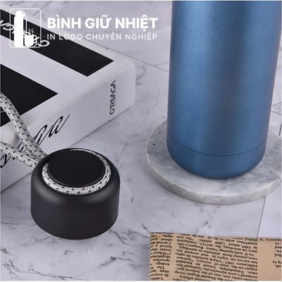 Bình giữ nhiệt quà tặng in logo thương hiệu La Fonte có dây xách dung tích 500ml BGN-50
