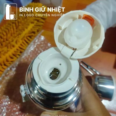Bình giữ nhiệt quà tặng in logo thương hiệu La Fonte có dây xách dung tích 800ml BGN-51