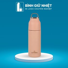 Bình giữ nhiệt quà tặng in logo thương hiệu La Fonte có quai xách dung tích 350ml BGN-43