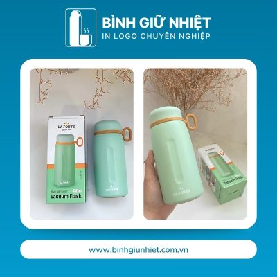 Bình giữ nhiệt quà tặng in logo thương hiệu La Fonte có quai xách dung tích 450ml BGN-39