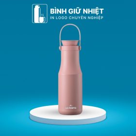 Bình giữ nhiệt quà tặng in logo thương hiệu La Fonte có quai xách dung tích 470ml BGN-41
