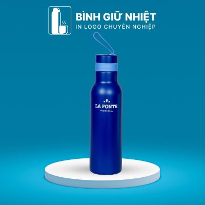 Bình giữ nhiệt quà tặng in logo thương hiệu La Fonte có quai xách dung tích 500ml BGN-45