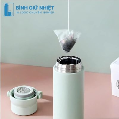 Bình giữ nhiệt quà tặng in logo thương hiệu Lock&Lock dung tích 450ml BGN-40