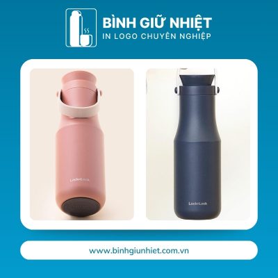 Bình giữ nhiệt quà tặng in logo thương hiệu Lock&Lock dung tích 470ml BGN-44
