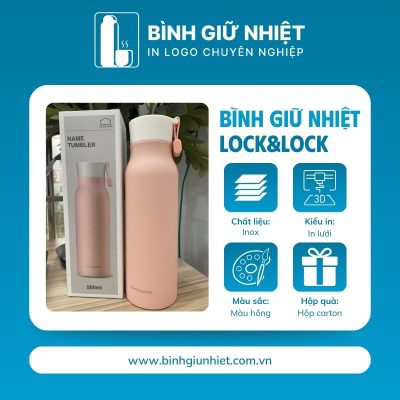 Bình giữ nhiệt quà tặng in logo thương hiệu Lock&Lock dung tích 500ml BGN-48