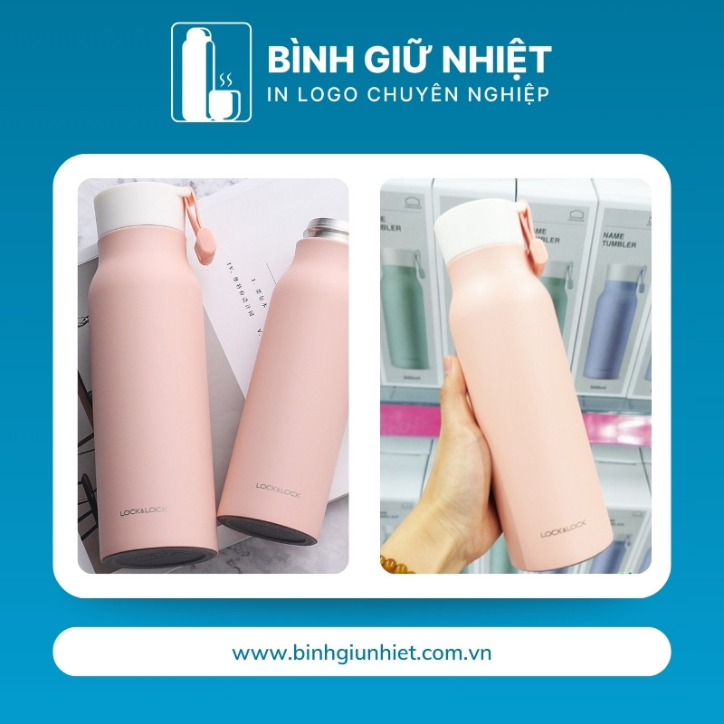 Bình giữ nhiệt quà tặng in logo thương hiệu Lock&Lock dung tích 500ml BGN-48