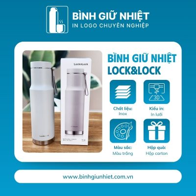 Bình giữ nhiệt quà tặng in logo thương hiệu Lock&Lock dung tích 620ml BGN-47