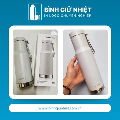 Bình giữ nhiệt quà tặng in logo thương hiệu Lock&Lock dung tích 620ml BGN-47