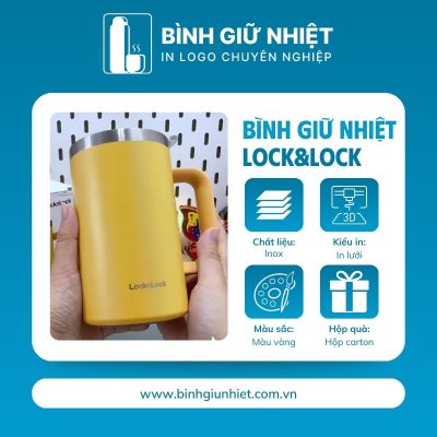 Bình giữ nhiệt quà tặng in logo thương hiệu Lock&Lock dung tích 730ml BGN-38