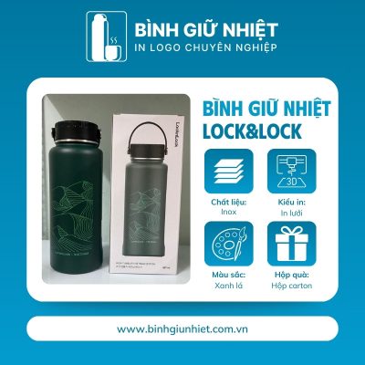 Bình giữ nhiệt quà tặng in logo thương hiệu Lock&Lock dung tích 897ml BGN-42