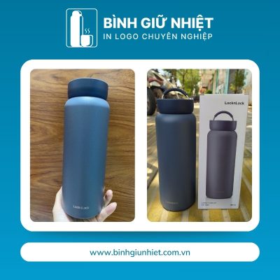 Bình giữ nhiệt quà tặng in logo thương hiệu Lock&Lock dung tích 900ml BGN-46