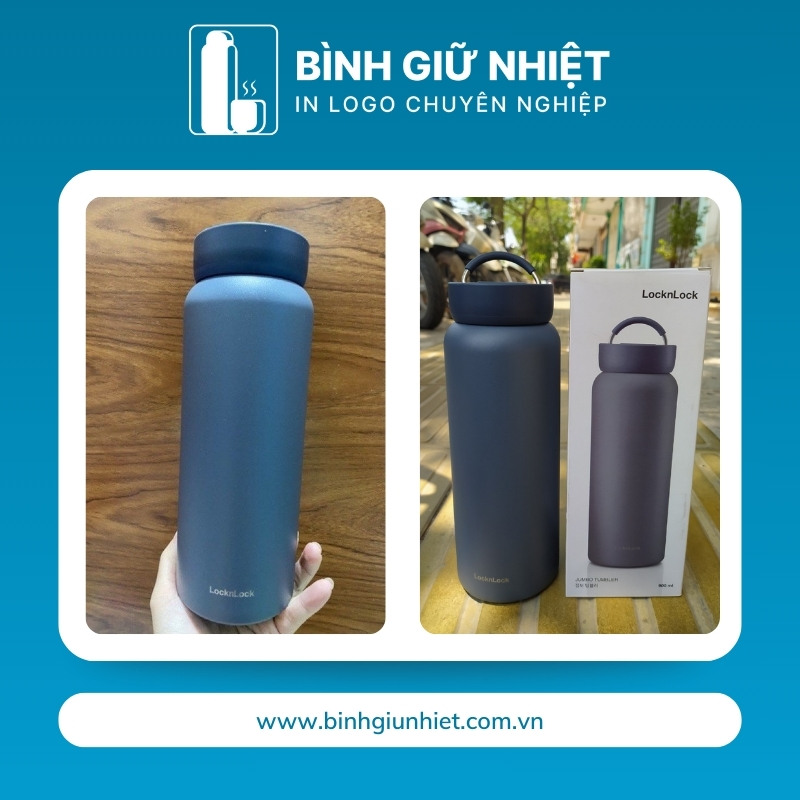 Bình giữ nhiệt quà tặng in logo thương hiệu Lock&Lock dung tích 900ml BGN-46