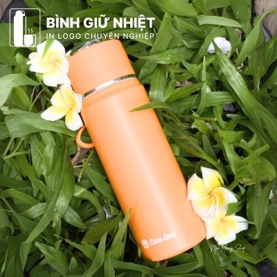 Bình giữ nhiệt quà tặng in logo thương hiệu Rạng Đông có quai xách dung tích 500ml BGN-53