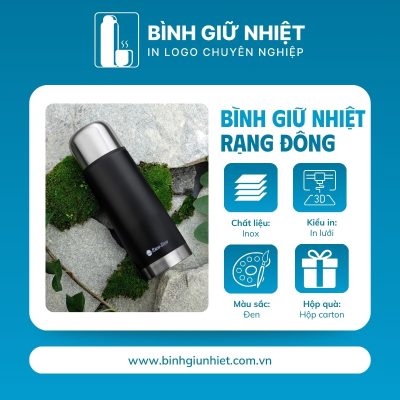 Bình giữ nhiệt quà tặng in logo thương hiệu Rạng Đông dung tích 500ml BGN-54