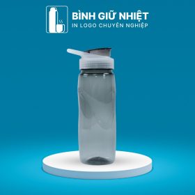 Bình nước nhựa quà tặng in logo thương hiệu Duy Tân nút bật dung tích 1L BNN-08