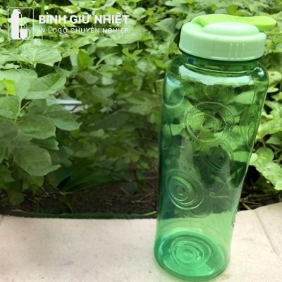 Bình nước nhựa quà tặng in logo thương hiệu Song Long nút vặn dung tích 1L BNN-07