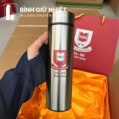 Bộ Giftset quà tặng in logo gồm bình giữ nhiệt, sổ da, bút ký và ly sứ BGS-23