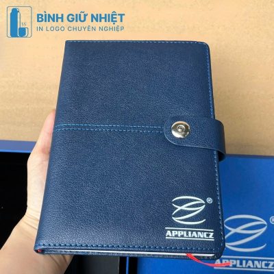 Bộ Giftset quà tặng in logo gồm bình giữ nhiệt, sổ da và bút ký BGS-31