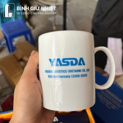 Bộ Giftset quà tặng in logo gồm bình giữ nhiệt và ly sứ BGS-29