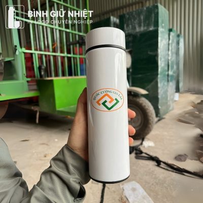 Bộ Giftset quà tặng in logo gồm bình giữ nhiệt và ô dù gấp 3 tự động 1 chiều BGS-30
