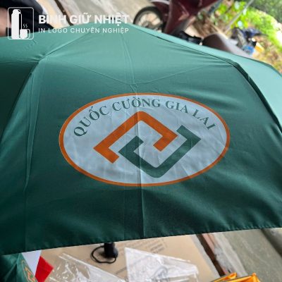 Bộ Giftset quà tặng in logo gồm bình giữ nhiệt và ô dù gấp 3 tự động 1 chiều BGS-30