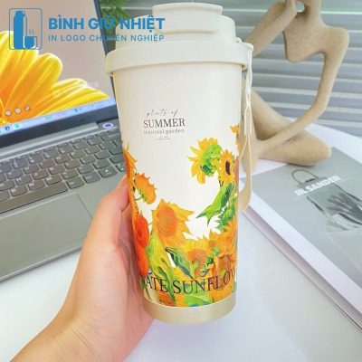 Ly giữ nhiệt quà tặng in logo thương hiệu Summer dung tích 500ml LGN-16