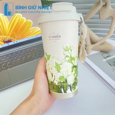 Ly giữ nhiệt quà tặng in logo thương hiệu Summer dung tích 500ml LGN-16