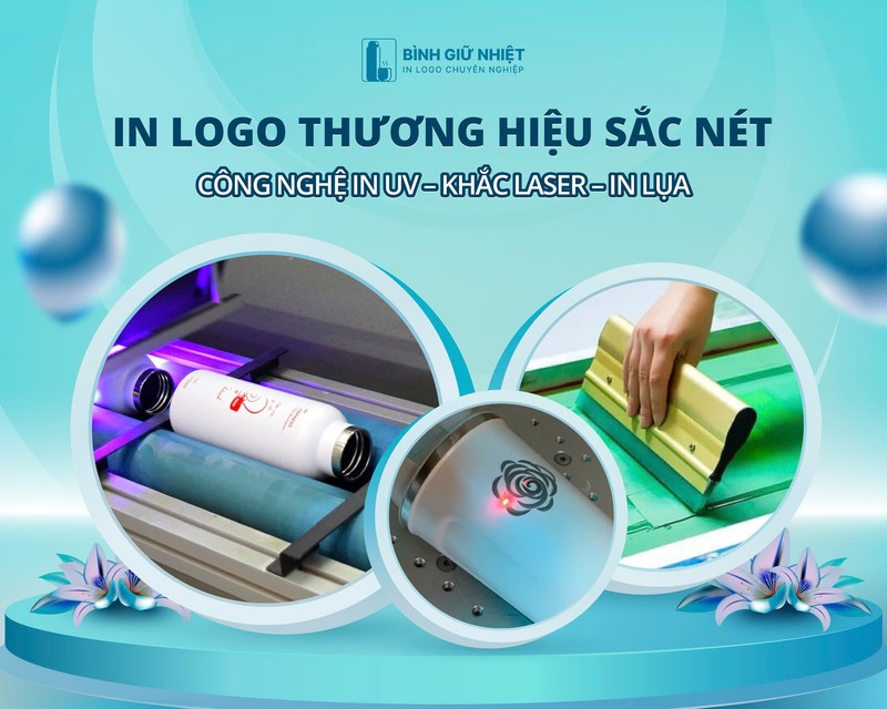 Bình giữ nhiệt 500ml in logo - Bình nước giữ nhiệt mini